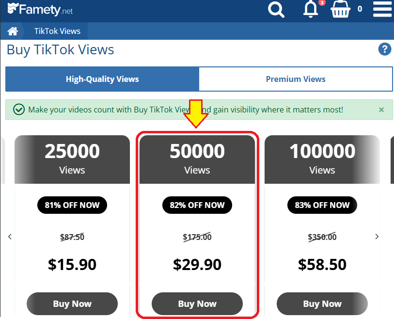famety free tiktok views